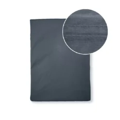 Drap plat percale de coton uni bleu La percale francaise bleu