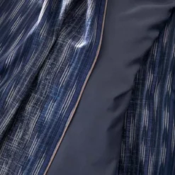 Drap plat satin de coton imprimé orange marine Mist nocturne