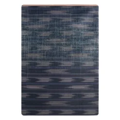 Drap plat satin de coton imprimé orange marine Mist nocturne