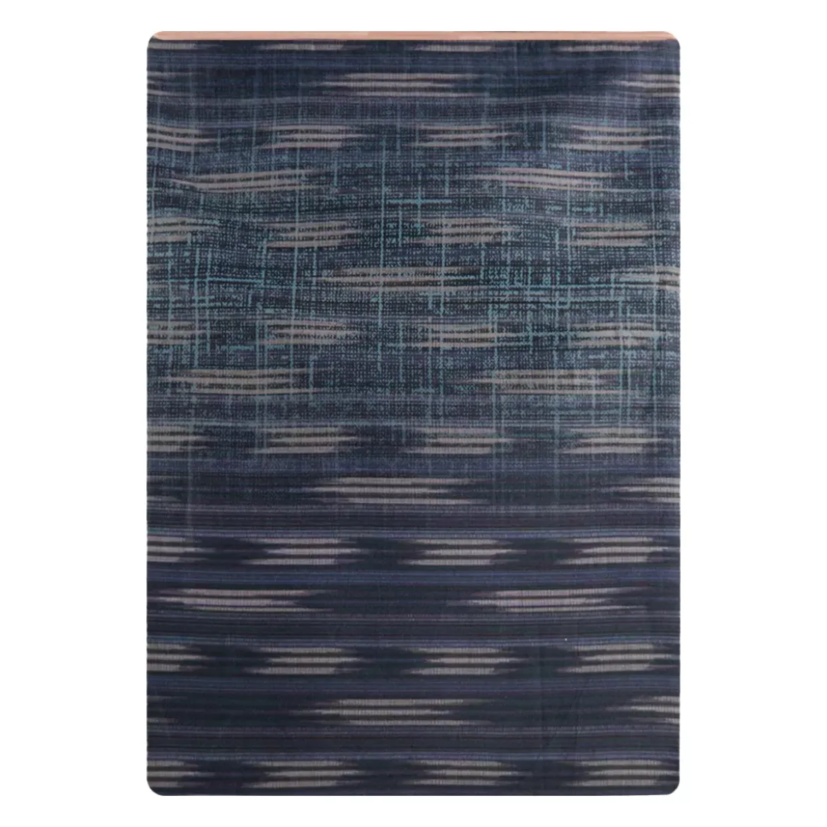 Drap plat satin de coton imprimé orange marine Mist nocturne