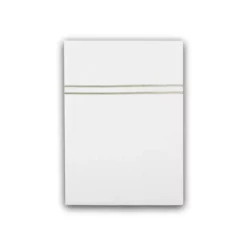 Drap plat satin de coton jeu d'unis blanc Palais chic diamant