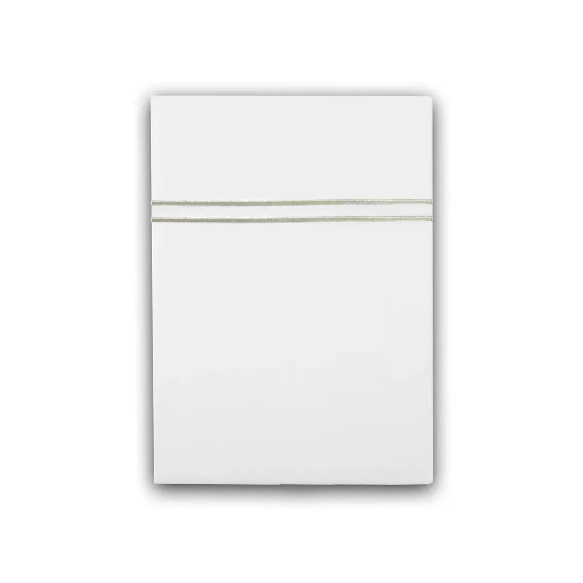 Drap plat satin de coton jeu d'unis blanc Palais chic diamant