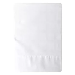 Drap plat satin de coton motif jacquard blanc Allegria neige
