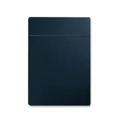 Drap plat satin de coton uni bleu Ava uni bleu nuit