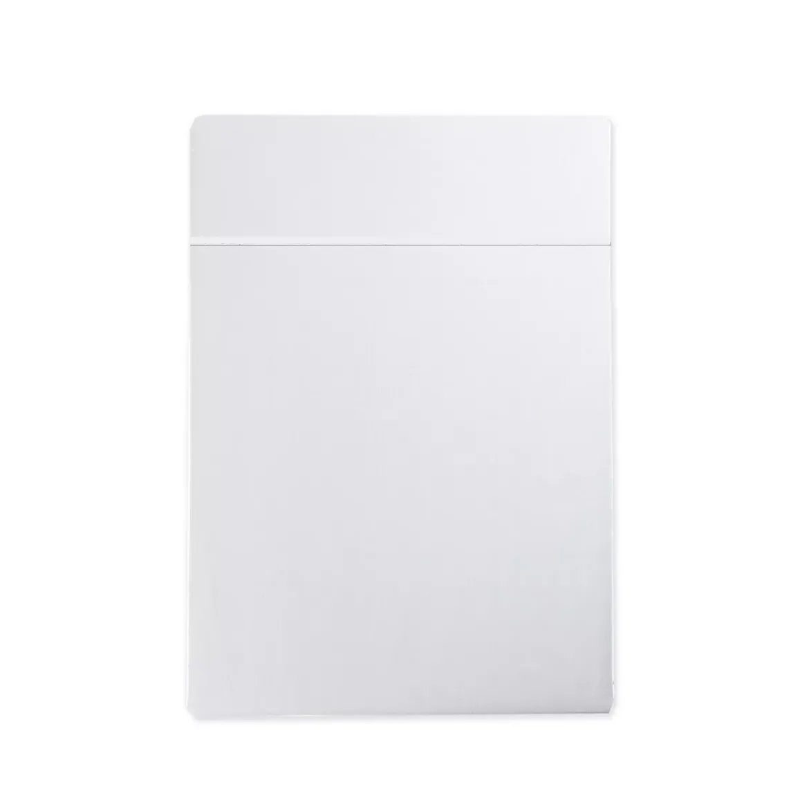 Drap plat satin de coton uni blanc Ava uni blanc