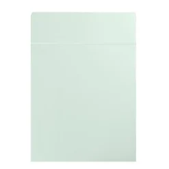 Drap plat satin de coton uni bleu Ava uni lagon