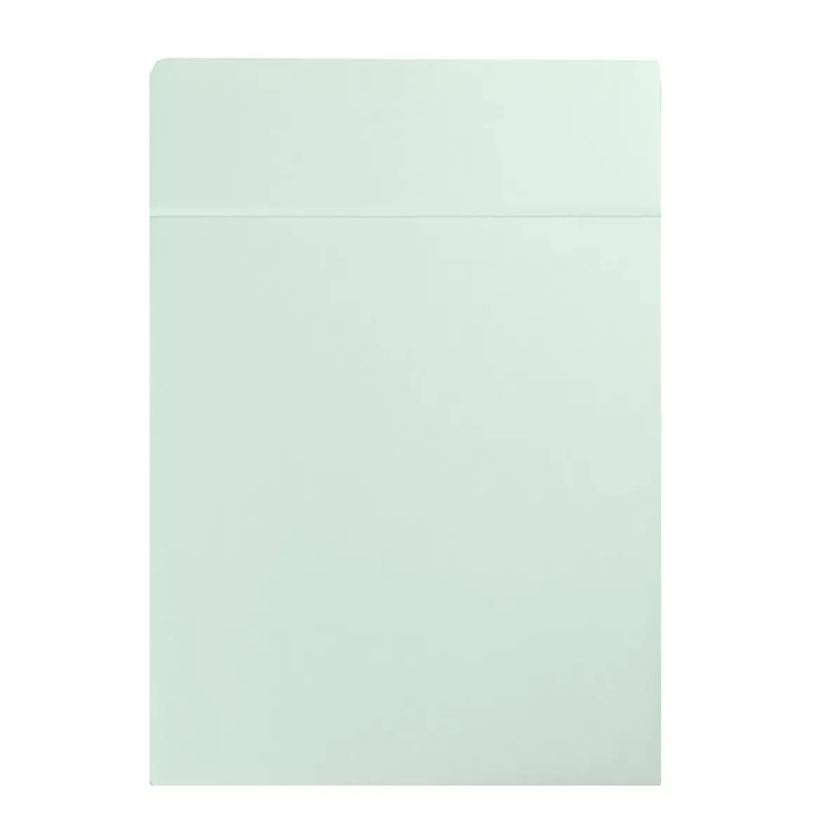Drap plat satin de coton uni bleu Ava uni lagon