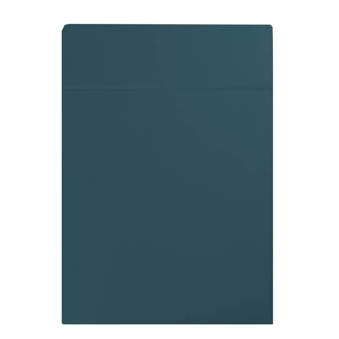 Drap plat satin de coton uni bleu Ava uni bleu ardoise