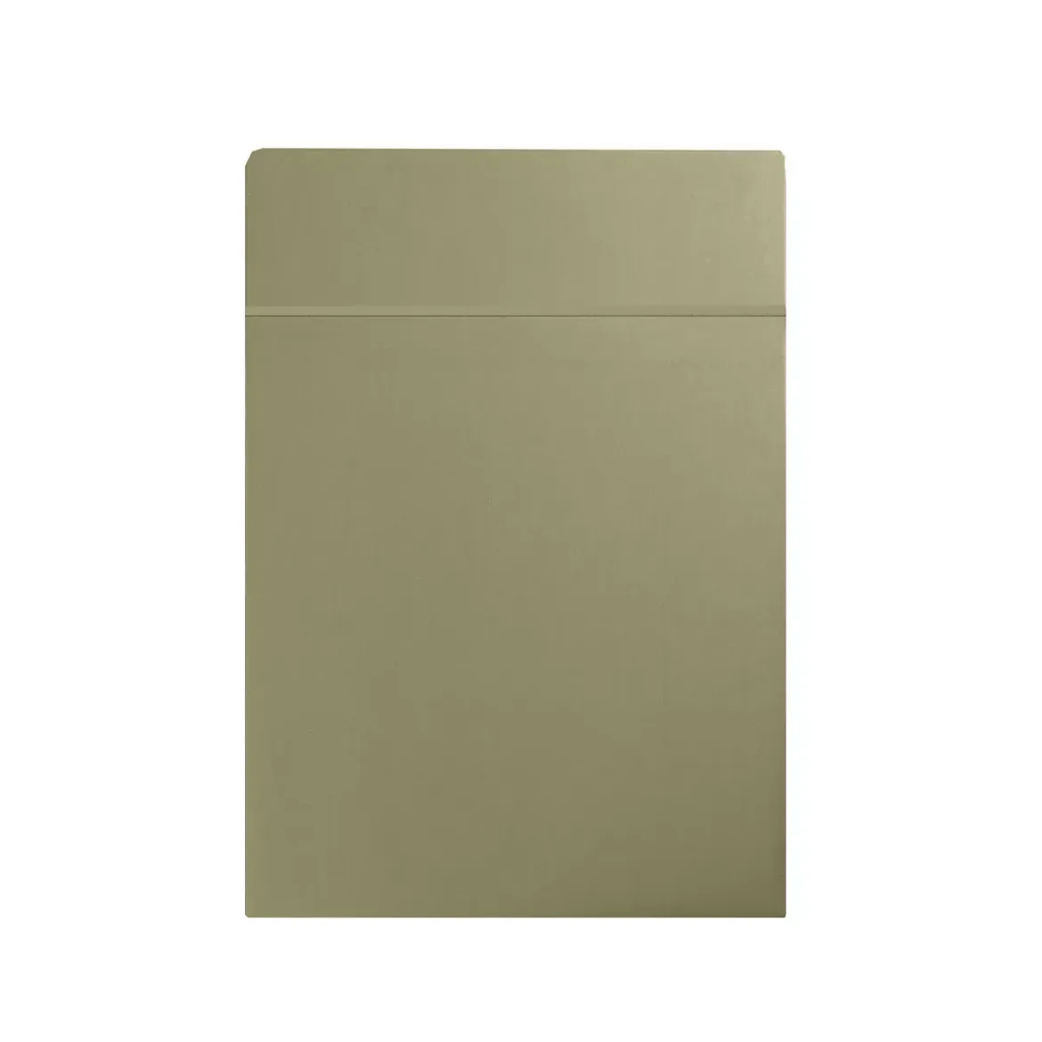 Drap plat satin de coton uni brun marron Ava uni mordore
