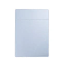 Drap plat satin de coton uni gris Ava uni glacier