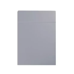 Drap plat satin de coton uni gris Ava uni souris