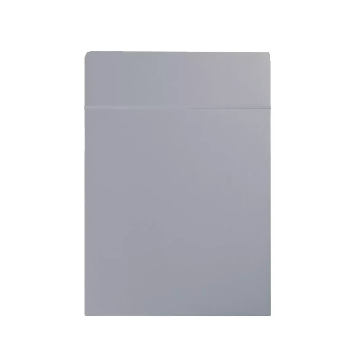 Drap plat satin de coton uni gris Ava uni souris