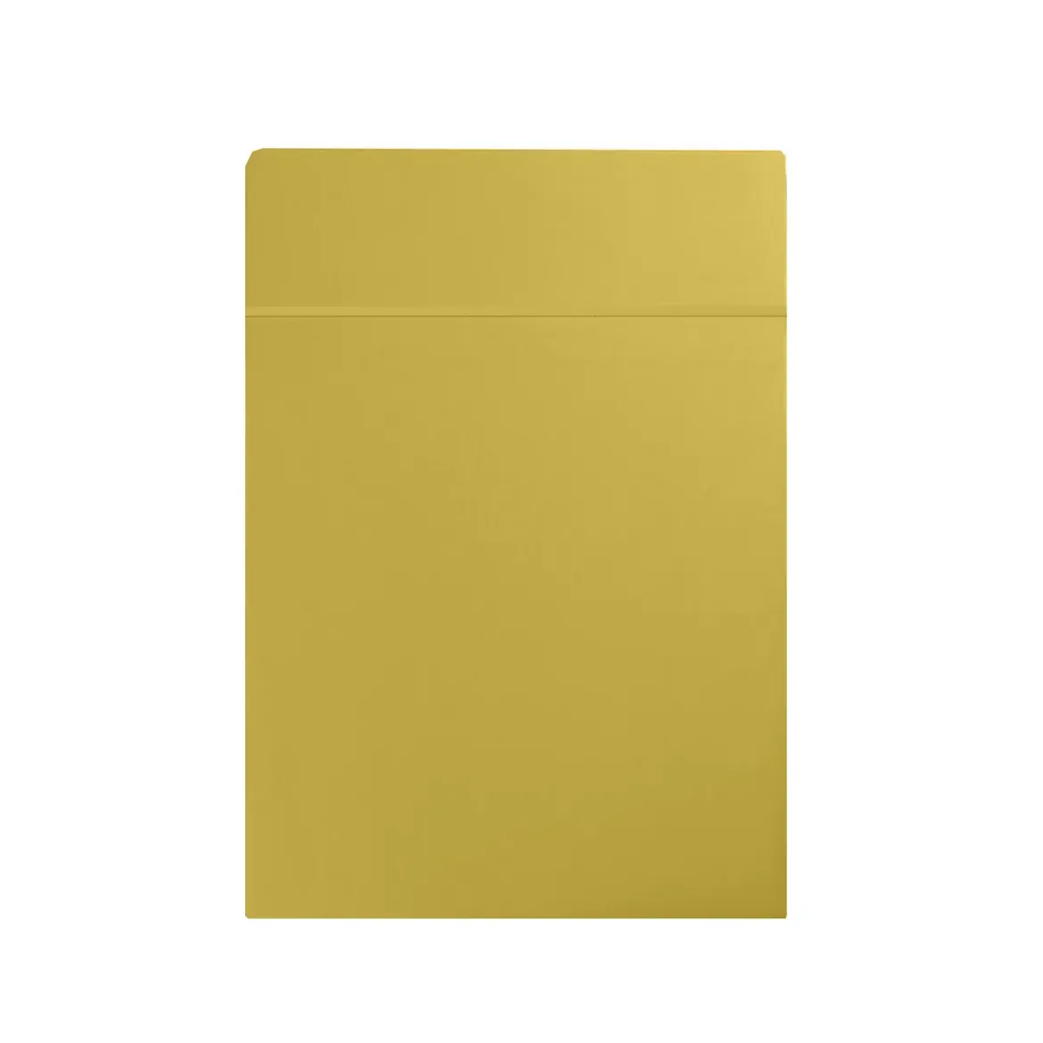 Drap plat satin de coton uni or Ava uni curry