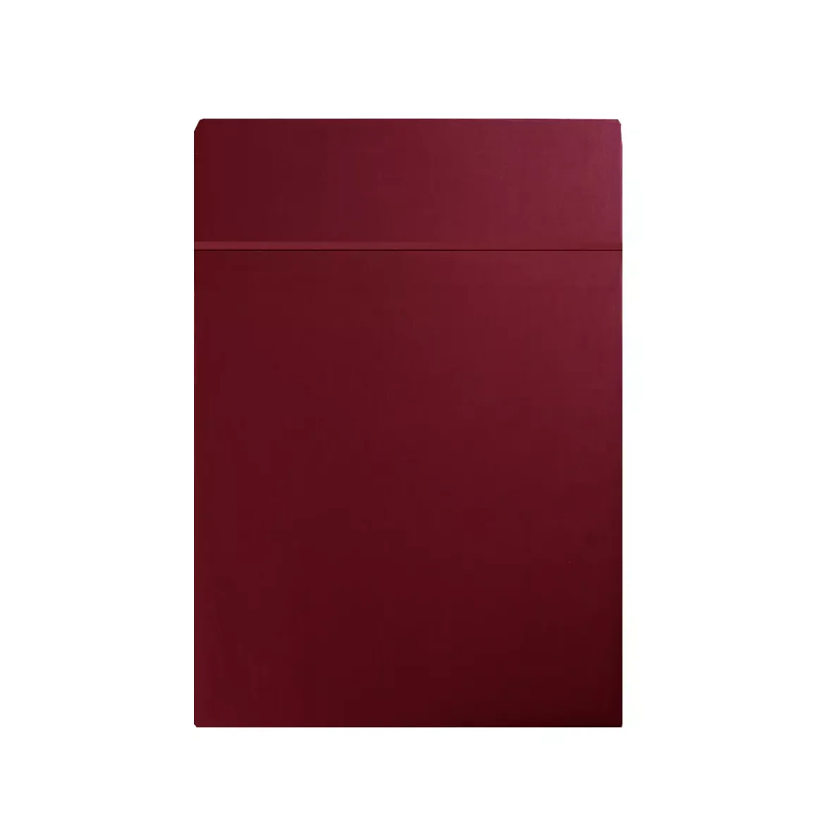 Drap plat satin de coton uni rouge Ava uni dahlia
