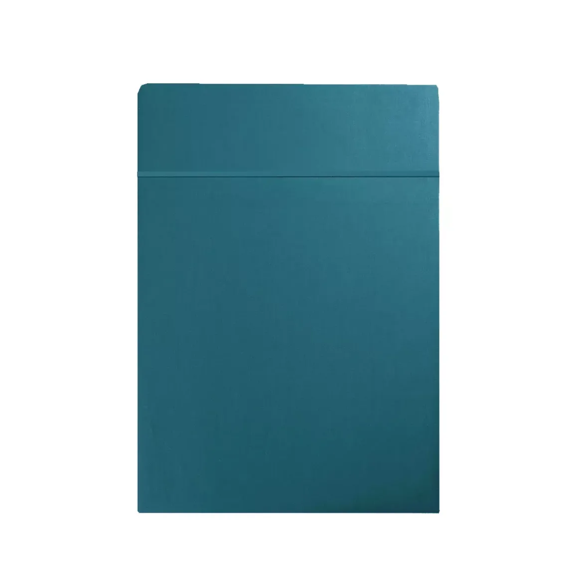 Drap plat satin de coton uni vert Ava uni canard