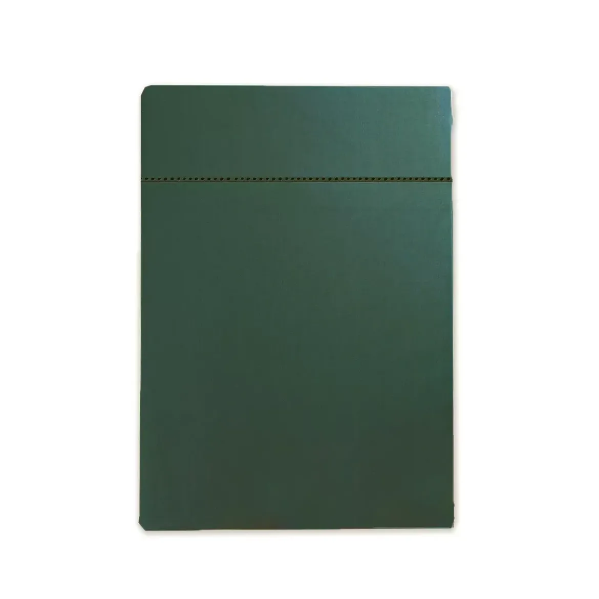 Drap plat satin de coton uni vert Ava uni sauge