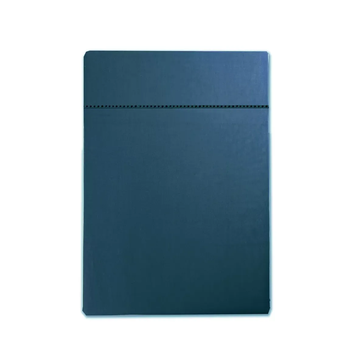 Drap plat satin de coton uni vert Ava uni crepuscule