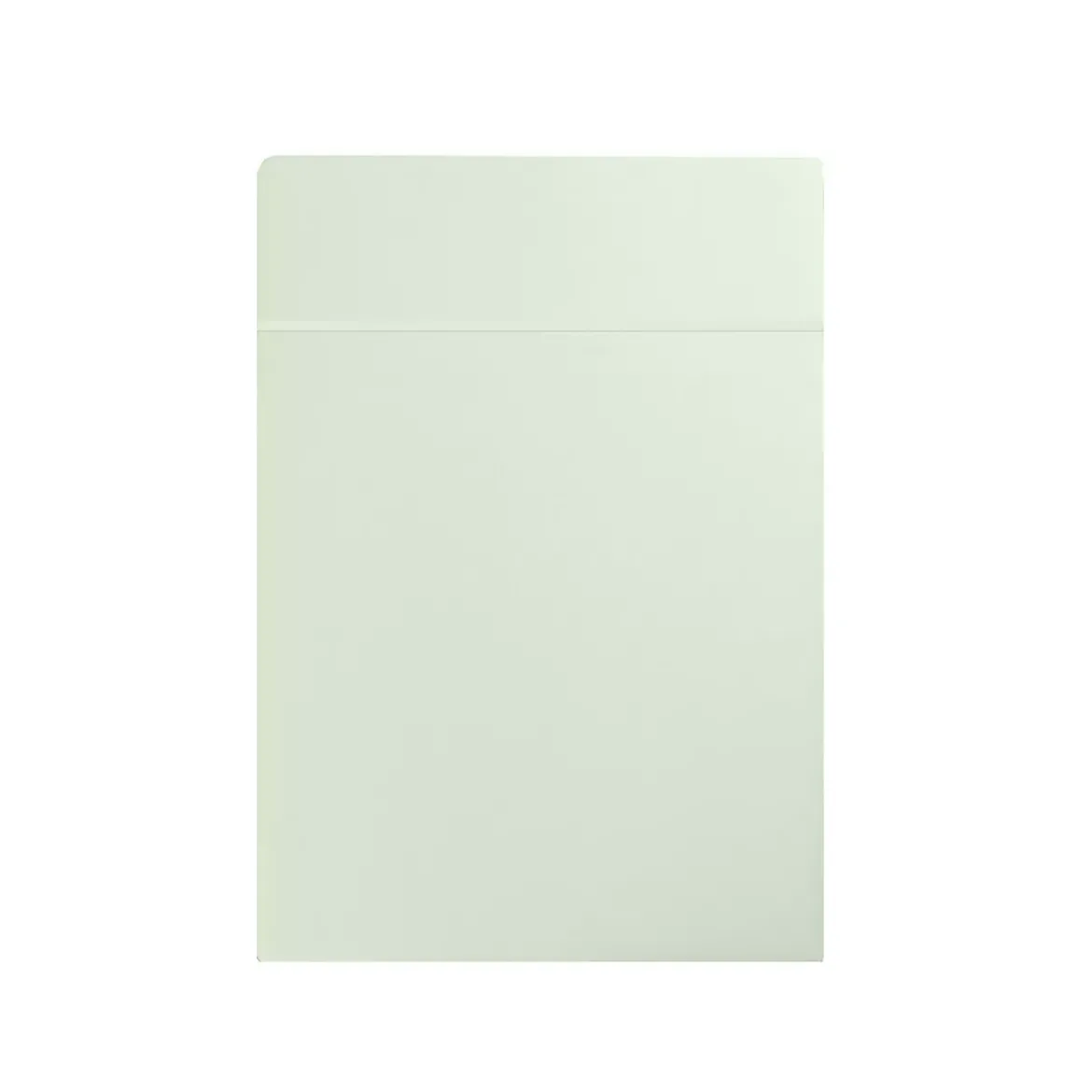 Drap plat satin de coton uni vert Ava uni vert d'eau