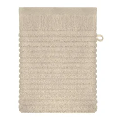 Gant de toilette pur coton 575 g/m² uni beige Vitae stone
