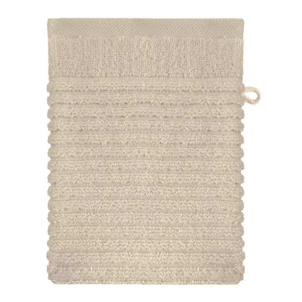 Gant de toilette pur coton 575 g/m² uni beige Vitae stone