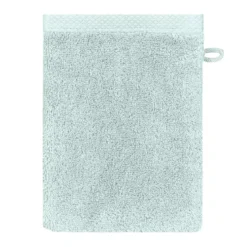 Gant de toilette pur coton 550 g/m² uni bleu Elea glacier