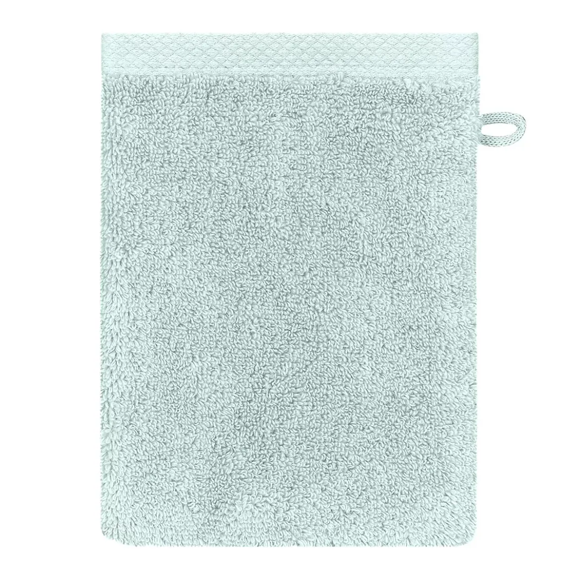 Gant de toilette pur coton 550 g/m² uni bleu Elea glacier