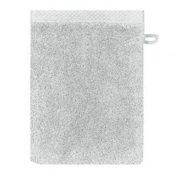 Gant de toilette pur coton 550 g/m² uni gris Elea nuage