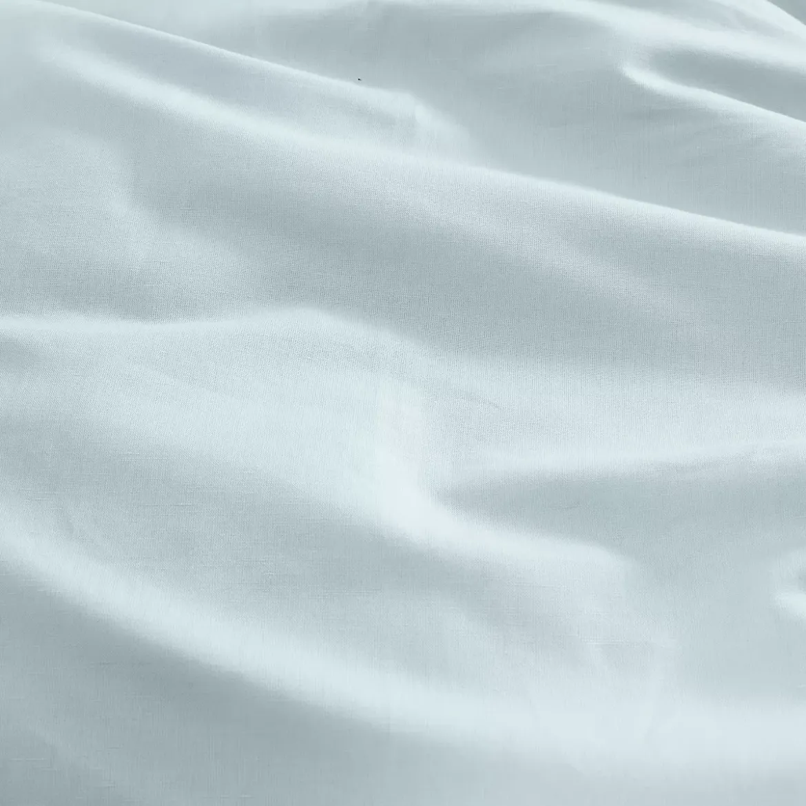 Housse de couette lin & coton 160 g/m² uni bleu Le metis francais aqua