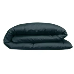Housse de couette satin de coton 115 g/m² uni canard Ava uni vert anglais