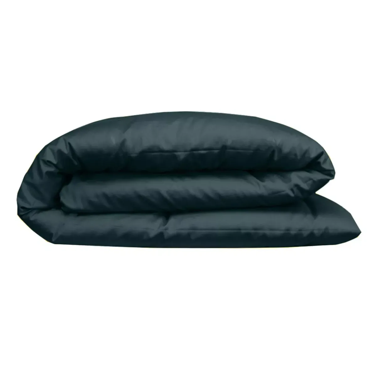 Housse de couette satin de coton 115 g/m² uni canard Ava uni vert anglais