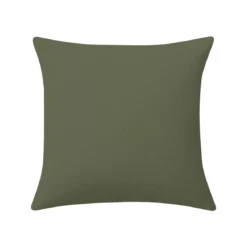 Housse de coussin lin & coton 165 g/m² imprimé jaune vert Noel vintage dore
