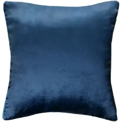 Housse de coussin polyester antitache 300 g/m² uni gris Velours uni titane-givre