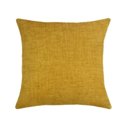 Housse de coussin polyester jeu d'unis orange Tweed orange