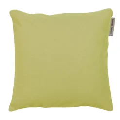 Housse de coussin pur coton 210 g/m² uni vert Confettis absinthe