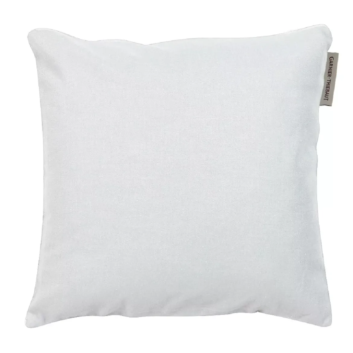 Housse de coussin pur coton 210 g/m² uni blanc Confettis blanc