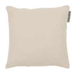 Housse de coussin pur coton 210 g/m² uni ivoire Confettis caillou