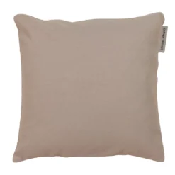 Housse de coussin pur coton 210 g/m² uni gris Confettis etain