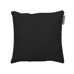 Housse de coussin pur coton 210 g/m² uni noir Confettis noir