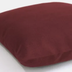 Housse de coussin pur coton motif jacquard rouge Bastide garance