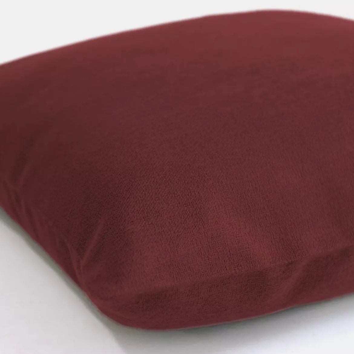 Housse de coussin pur coton motif jacquard rouge Bastide garance