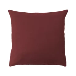 Housse de coussin pur coton motif jacquard rouge Bastide garance