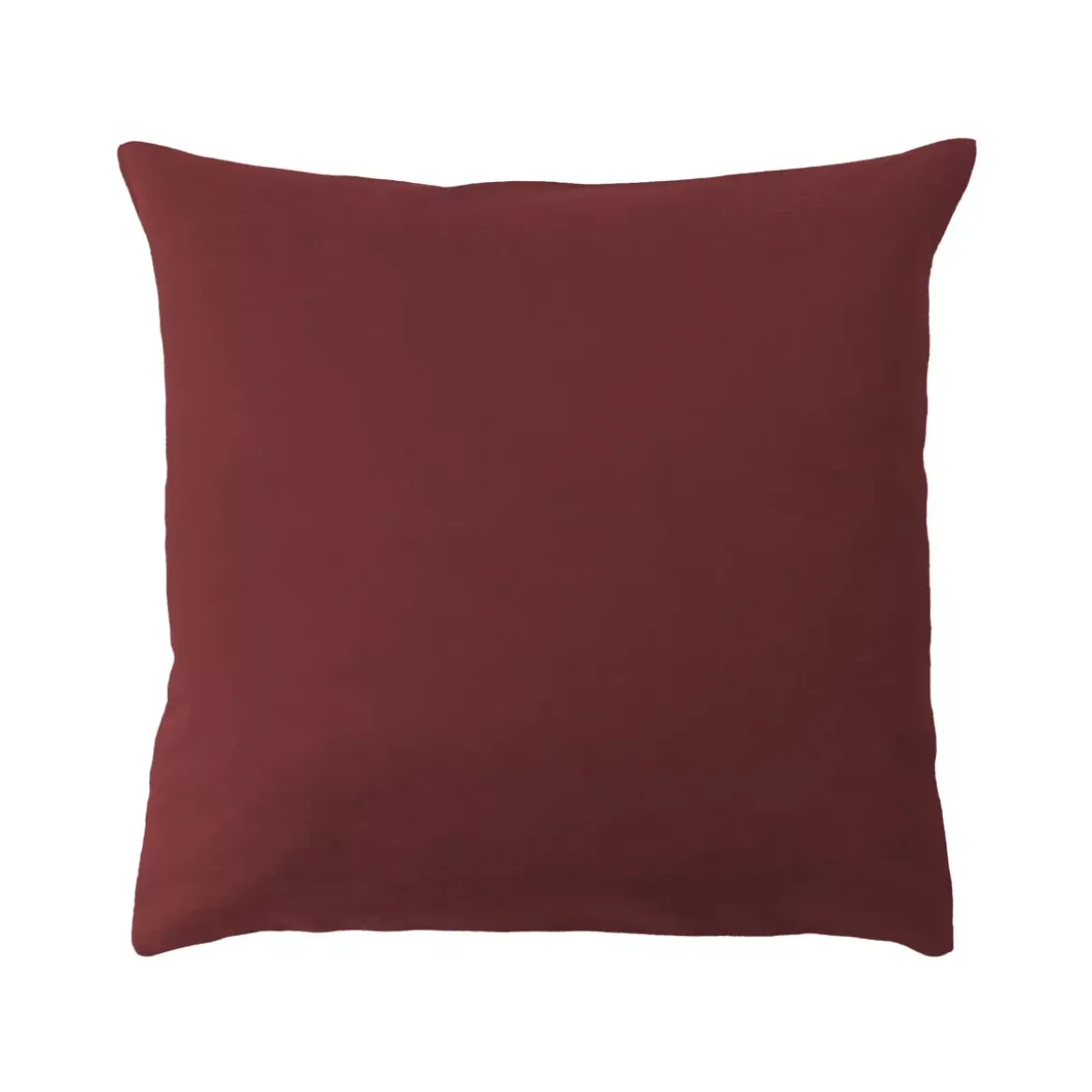 Housse de coussin pur coton motif jacquard rouge Bastide garance