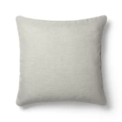 Housse de coussin satin de coton 115 g/m² imprimé jaune ecru Strates limoni