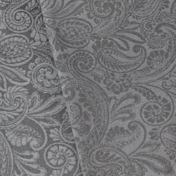 Lot de 2 mouchoirs pur coton motif jacquard gris Cachemire vapeur