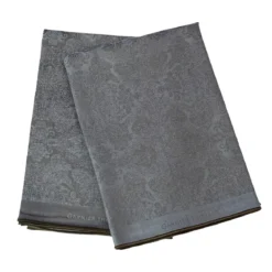 Lot de 2 mouchoirs pur coton motif jacquard bleu Isaphire lagon