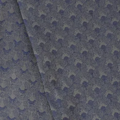 Lot de 2 mouchoirs pur coton motif jacquard bleu Paon bleu lago