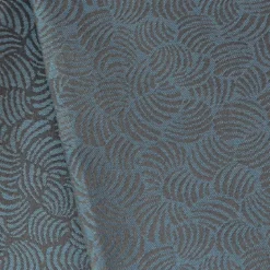 Lot de 2 mouchoirs pur coton motif jacquard bleu Shell danube