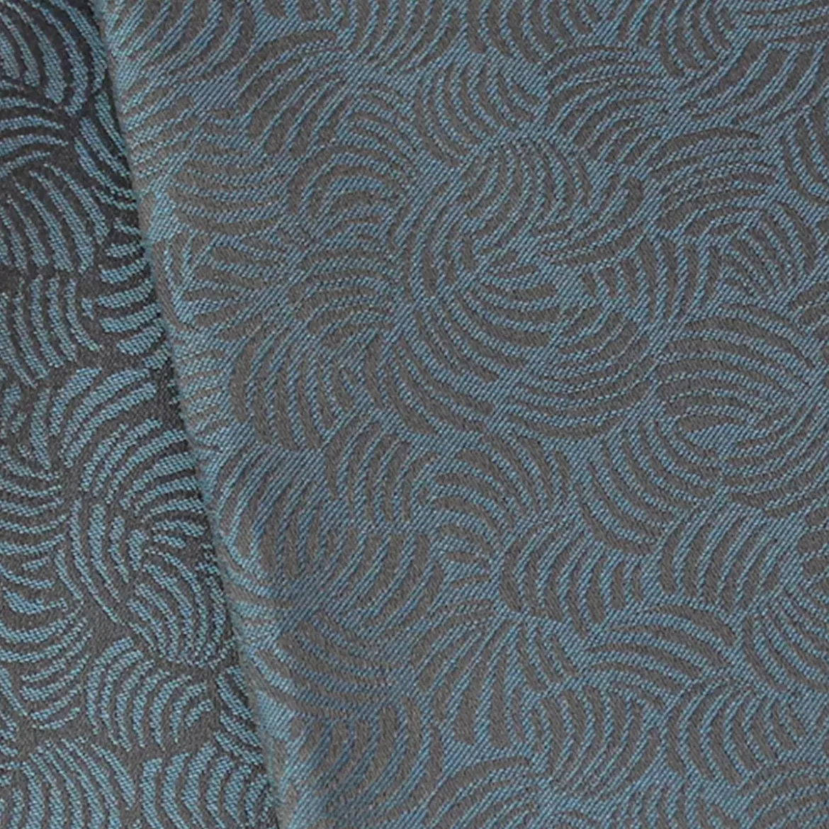 Lot de 2 mouchoirs pur coton motif jacquard bleu Shell danube