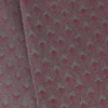 Lot de 2 mouchoirs pur coton motif jacquard bordeaux Paon prune
