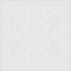 Nappe pur coton antitache motif jacquard gris Grace perle